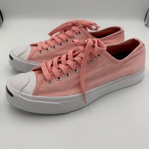 Converse Jack Purcell Pink Canvas Low Tops Women's 9 men’s 7.5